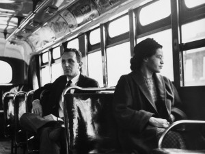 Rosa Parks on the bus